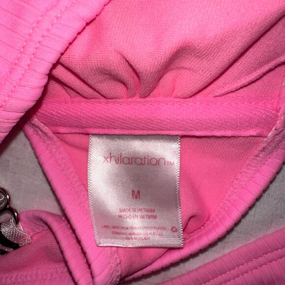 Xhilaration Pink Ribbed Two-Piece Bikini Set Top Medium Bottoms Small-A169 - Picture 2 of 7